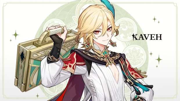 Kaveh splash art from Genshin Impact